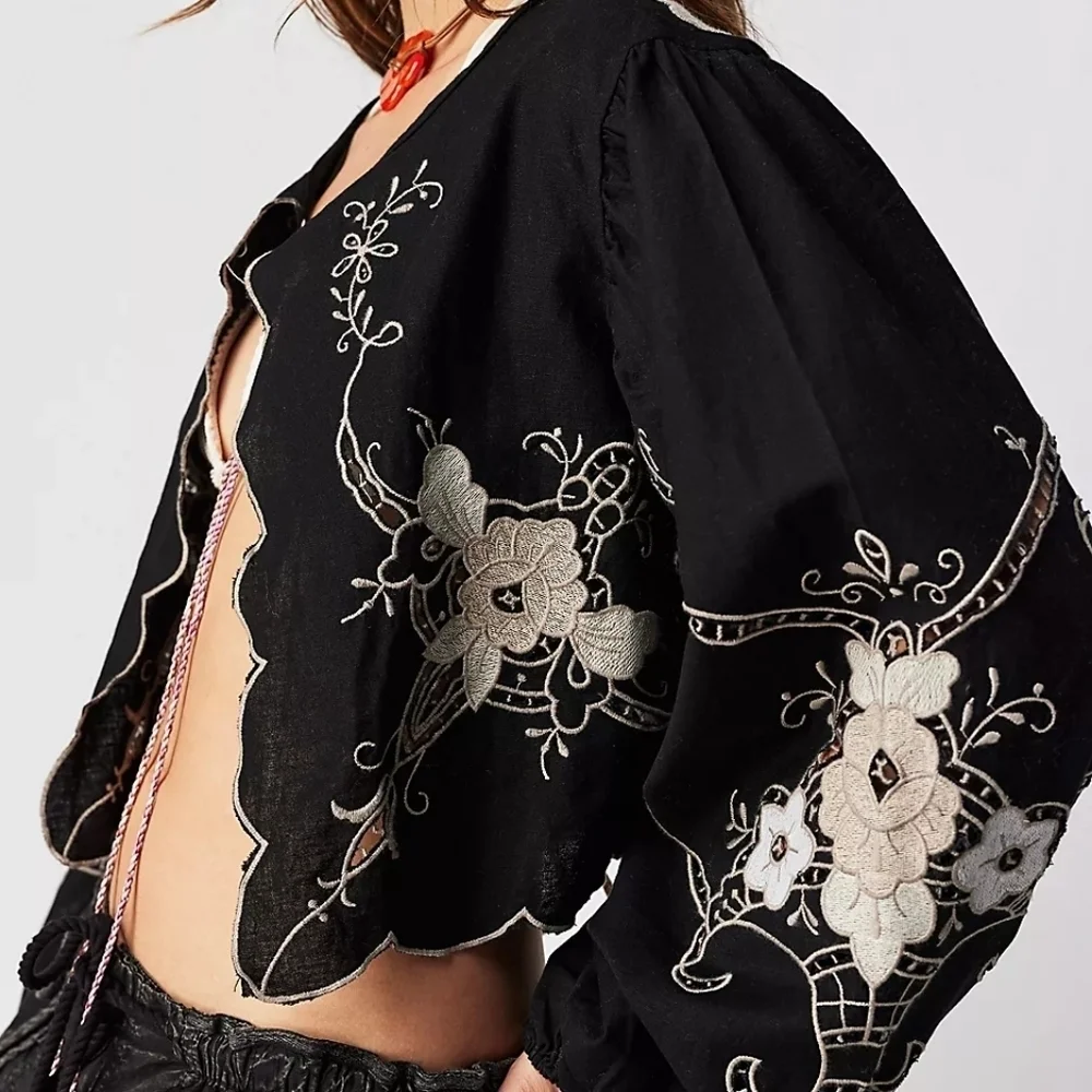 Free People Valencia Bed Jacket size XL NWT - Picture 5 of 11